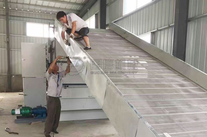 黃蜀葵烘干設備安徽池州安裝現場